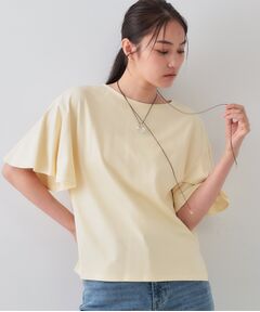 OPAQUE.CLIP / オペーク ドット クリップ カットソー | 《S-LLサイズ》フレアスリーブカッソー【UV/接触冷感/洗濯機洗い可】