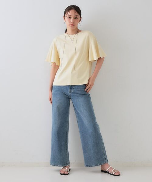 OPAQUE.CLIP / オペーク ドット クリップ カットソー | 《S-LLサイズ》フレアスリーブカッソー【UV/接触冷感/洗濯機洗い可】 | 詳細10