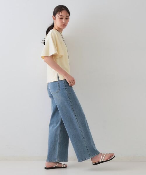 OPAQUE.CLIP / オペーク ドット クリップ カットソー | 《S-LLサイズ》フレアスリーブカッソー【UV/接触冷感/洗濯機洗い可】 | 詳細11