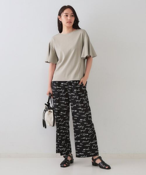 OPAQUE.CLIP / オペーク ドット クリップ カットソー | 《S-LLサイズ》フレアスリーブカッソー【UV/接触冷感/洗濯機洗い可】 | 詳細14