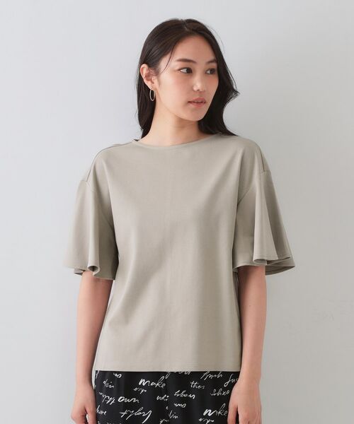 OPAQUE.CLIP / オペーク ドット クリップ カットソー | 《S-LLサイズ》フレアスリーブカッソー【UV/接触冷感/洗濯機洗い可】 | 詳細17