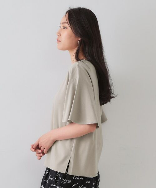 OPAQUE.CLIP / オペーク ドット クリップ カットソー | 《S-LLサイズ》フレアスリーブカッソー【UV/接触冷感/洗濯機洗い可】 | 詳細18