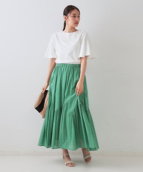 OPAQUE.CLIP / オペーク ドット クリップ カットソー | 《S-LLサイズ》フレアスリーブカッソー【UV/接触冷感/洗濯機洗い可】 | 詳細3