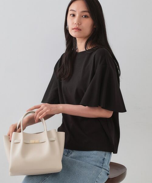 OPAQUE.CLIP / オペーク ドット クリップ カットソー | 《S-LLサイズ》フレアスリーブカッソー【UV/接触冷感/洗濯機洗い可】 | 詳細5