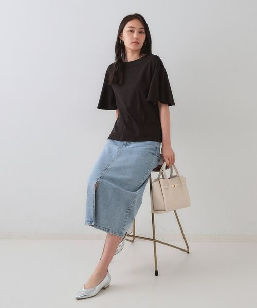 OPAQUE.CLIP / オペーク ドット クリップ カットソー | 《S-LLサイズ》フレアスリーブカッソー【UV/接触冷感/洗濯機洗い可】 | 詳細7