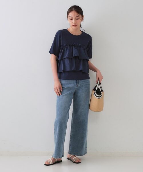 OPAQUE.CLIP / オペーク ドット クリップ カットソー | ダブルフリルデザイントップス【洗濯機洗い可】 | 詳細10