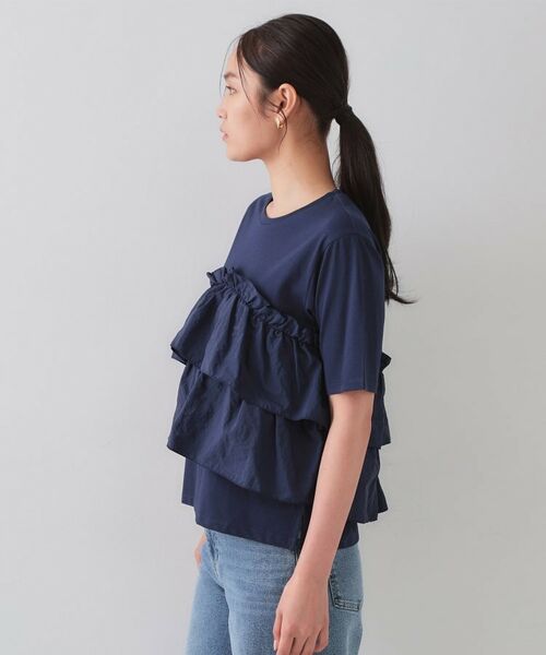 OPAQUE.CLIP / オペーク ドット クリップ カットソー | ダブルフリルデザイントップス【洗濯機洗い可】 | 詳細14