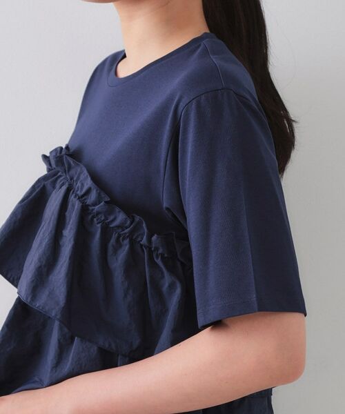 OPAQUE.CLIP / オペーク ドット クリップ カットソー | ダブルフリルデザイントップス【洗濯機洗い可】 | 詳細17