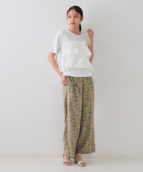 OPAQUE.CLIP / オペーク ドット クリップ カットソー | ダブルフリルデザイントップス【洗濯機洗い可】 | 詳細2