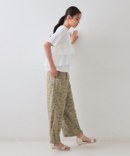 OPAQUE.CLIP / オペーク ドット クリップ カットソー | ダブルフリルデザイントップス【洗濯機洗い可】 | 詳細3