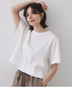 OPAQUE.CLIP / オペーク ドット クリップ Tシャツ | 刺繍ロゴワイドシルエットTシャツ【洗濯機洗い可】