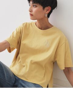 OPAQUE.CLIP / オペーク ドット クリップ Tシャツ | 刺繍ロゴワイドシルエットTシャツ【洗濯機洗い可】