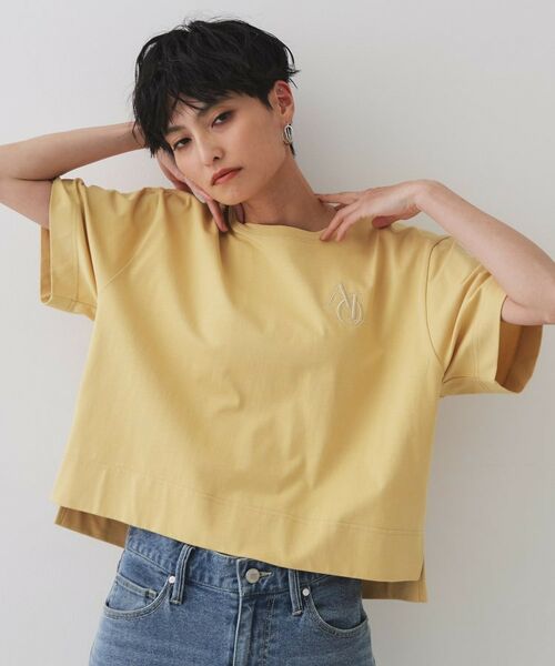 OPAQUE.CLIP / オペーク ドット クリップ Tシャツ | 刺繍ロゴワイドシルエットTシャツ【洗濯機洗い可】 | 詳細12