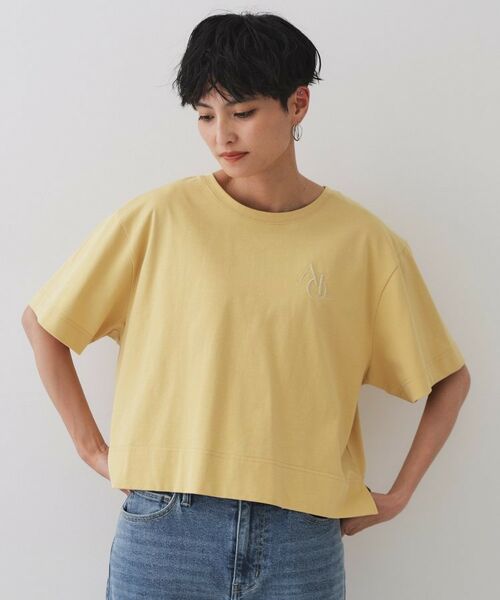 OPAQUE.CLIP / オペーク ドット クリップ Tシャツ | 刺繍ロゴワイドシルエットTシャツ【洗濯機洗い可】 | 詳細16