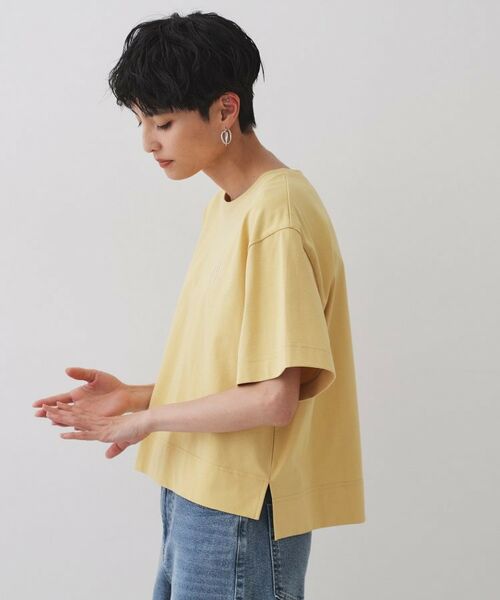 OPAQUE.CLIP / オペーク ドット クリップ Tシャツ | 刺繍ロゴワイドシルエットTシャツ【洗濯機洗い可】 | 詳細17