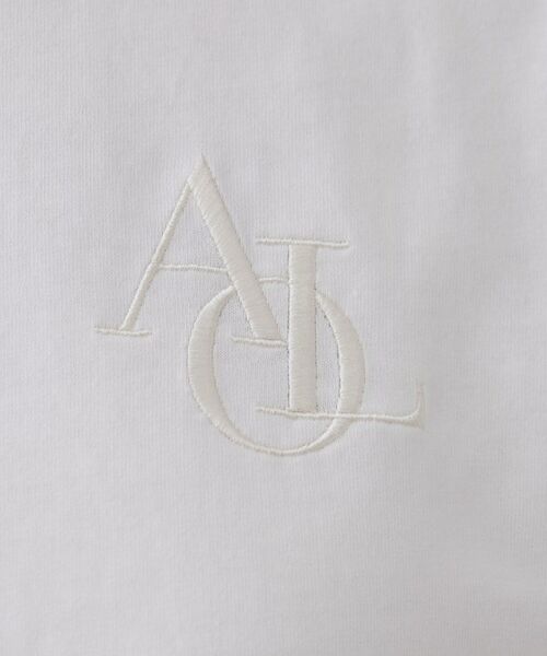 OPAQUE.CLIP / オペーク ドット クリップ Tシャツ | 刺繍ロゴワイドシルエットTシャツ【洗濯機洗い可】 | 詳細4