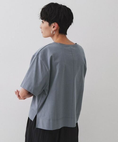 OPAQUE.CLIP / オペーク ドット クリップ Tシャツ | 刺繍ロゴワイドシルエットTシャツ【洗濯機洗い可】 | 詳細5