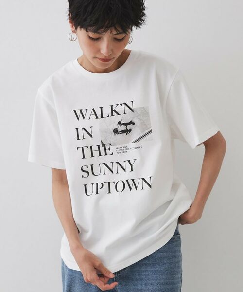 OPAQUE. CLIP/オペーク ドット クリップ フォトプリントTシャツ【洗濯機洗い可】 ホワイト(001) 40(L) OPAQUE. CLIP/オペーク ドット クリップ フォトプリントTシャツ【洗濯機洗い可】 ホワイト(001) 40(L)