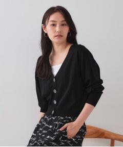 OPAQUE.CLIP / オペーク ドット クリップ カーディガン・ボレロ | UV Vネックニットカーディガン【接触冷感/洗濯機洗い可/抗ピル】