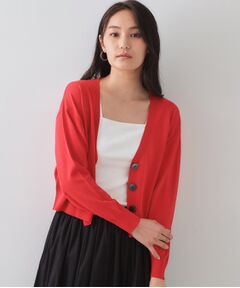 OPAQUE.CLIP / オペーク ドット クリップ カーディガン・ボレロ | UV Vネックニットカーディガン【接触冷感/洗濯機洗い可/抗ピル】