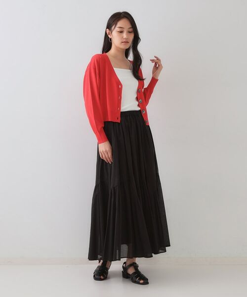 OPAQUE.CLIP / オペーク ドット クリップ カーディガン・ボレロ | UV Vネックニットカーディガン【接触冷感/洗濯機洗い可/抗ピル】 | 詳細14