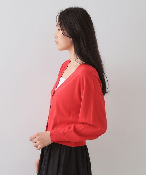 OPAQUE.CLIP / オペーク ドット クリップ カーディガン・ボレロ | UV Vネックニットカーディガン【接触冷感/洗濯機洗い可/抗ピル】 | 詳細18