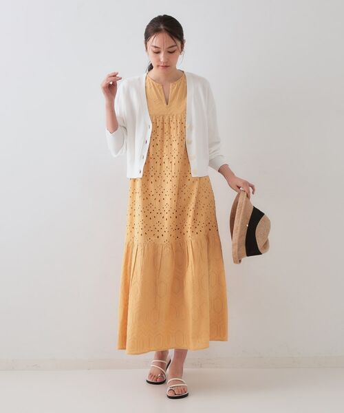 OPAQUE.CLIP / オペーク ドット クリップ カーディガン・ボレロ | UV Vネックニットカーディガン【接触冷感/洗濯機洗い可/抗ピル】 | 詳細2