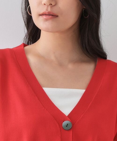 OPAQUE.CLIP / オペーク ドット クリップ カーディガン・ボレロ | UV Vネックニットカーディガン【接触冷感/洗濯機洗い可/抗ピル】 | 詳細20