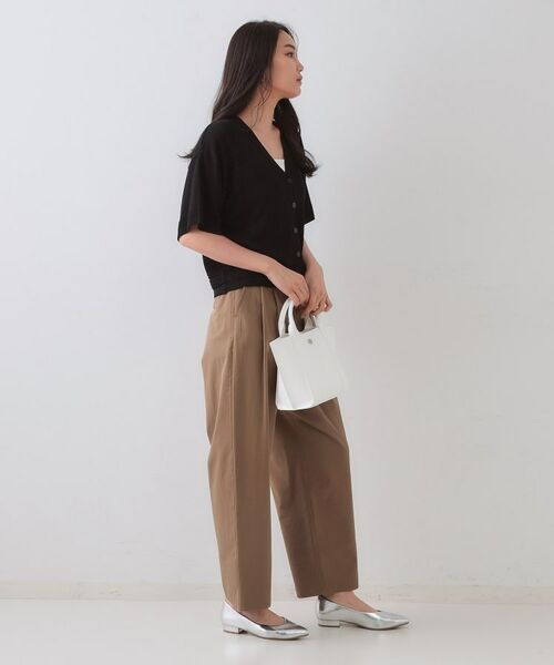 OPAQUE.CLIP / オペーク ドット クリップ カーディガン・ボレロ | Vネックショートニットカーディガン【洗濯機洗い可/抗ピル】 | 詳細11