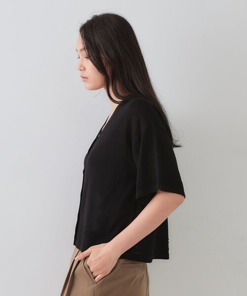 OPAQUE.CLIP / オペーク ドット クリップ カーディガン・ボレロ | Vネックショートニットカーディガン【洗濯機洗い可/抗ピル】 | 詳細14