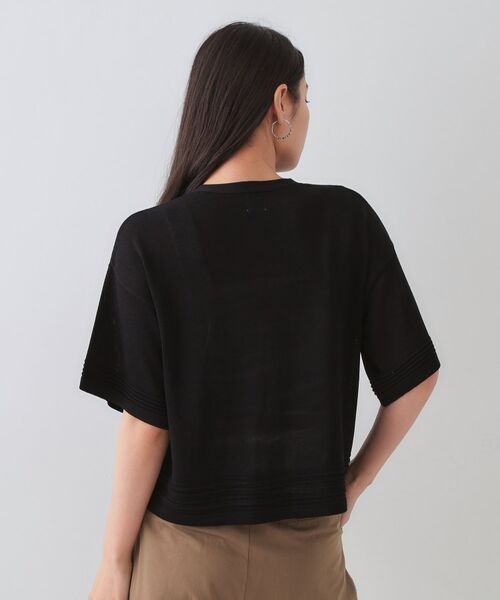 OPAQUE.CLIP / オペーク ドット クリップ カーディガン・ボレロ | Vネックショートニットカーディガン【洗濯機洗い可/抗ピル】 | 詳細15