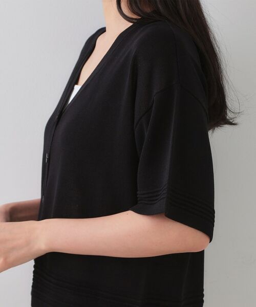 OPAQUE.CLIP / オペーク ドット クリップ カーディガン・ボレロ | Vネックショートニットカーディガン【洗濯機洗い可/抗ピル】 | 詳細17