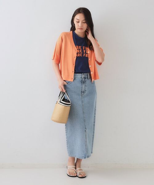 OPAQUE.CLIP / オペーク ドット クリップ カーディガン・ボレロ | Vネックショートニットカーディガン【洗濯機洗い可/抗ピル】 | 詳細6