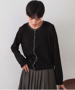 OPAQUE.CLIP / オペーク ドット クリップ カーディガン・ボレロ | 配色ラメニットカーディガン/アンサンブル対応【洗濯機洗い可/抗ピル】