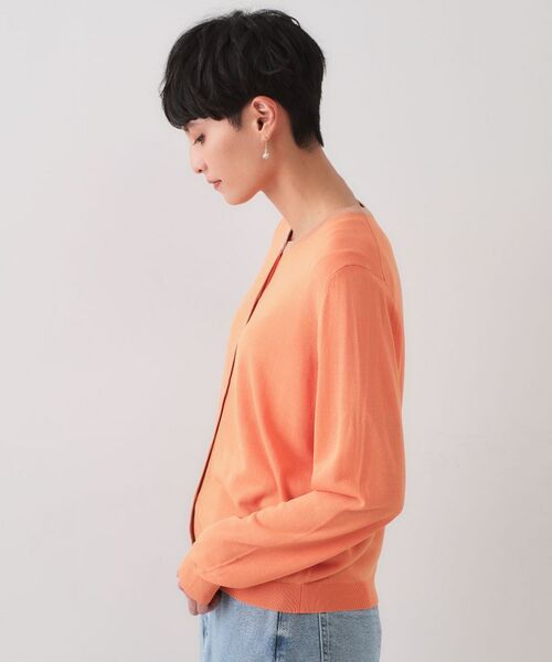 OPAQUE.CLIP / オペーク ドット クリップ カーディガン・ボレロ | 配色ラメニットカーディガン/アンサンブル対応【洗濯機洗い可/抗ピル】 | 詳細14