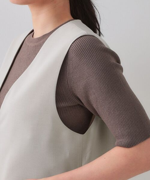 OPAQUE.CLIP / オペーク ドット クリップ ベスト | ストレッチVネックジレ/セットアップ対応【UV/接触冷感/洗濯機洗い可/抗ピル】 | 詳細16