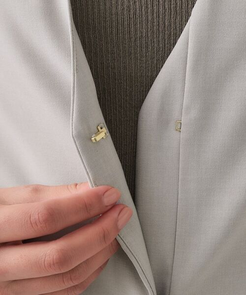 OPAQUE.CLIP / オペーク ドット クリップ ベスト | ストレッチVネックジレ/セットアップ対応【UV/接触冷感/洗濯機洗い可/抗ピル】 | 詳細20