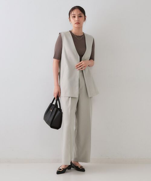 OPAQUE.CLIP / オペーク ドット クリップ ベスト | ストレッチVネックジレ/セットアップ対応【UV/接触冷感/洗濯機洗い可/抗ピル】 | 詳細8