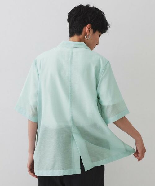 OPAQUE.CLIP / オペーク ドット クリップ テーラードジャケット | シアーハーフスリーブテーラードジャケット【洗える】 | 詳細11