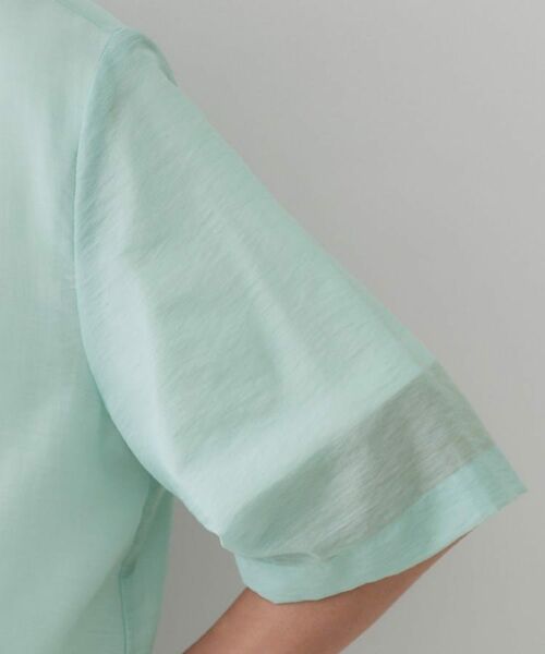 OPAQUE.CLIP / オペーク ドット クリップ テーラードジャケット | シアーハーフスリーブテーラードジャケット【洗える】 | 詳細13