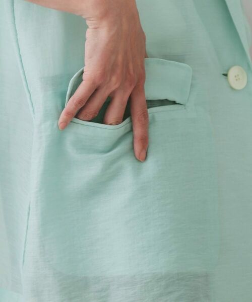 OPAQUE.CLIP / オペーク ドット クリップ テーラードジャケット | シアーハーフスリーブテーラードジャケット【洗える】 | 詳細15