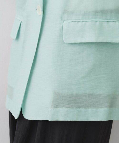 OPAQUE.CLIP / オペーク ドット クリップ テーラードジャケット | シアーハーフスリーブテーラードジャケット【洗える】 | 詳細16