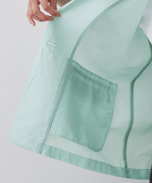 OPAQUE.CLIP / オペーク ドット クリップ テーラードジャケット | シアーハーフスリーブテーラードジャケット【洗える】 | 詳細18