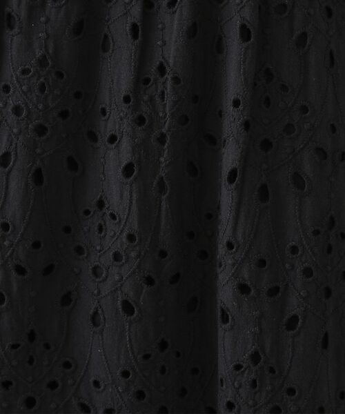 OPAQUE.CLIP / オペーク ドット クリップ ロング・マキシ丈ワンピース | インドコットンアイレット刺繍ティアードワンピース【洗える】 | 詳細4