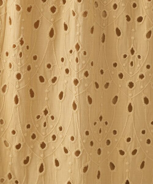 OPAQUE.CLIP / オペーク ドット クリップ ロング・マキシ丈ワンピース | インドコットンアイレット刺繍ティアードワンピース【洗える】 | 詳細8