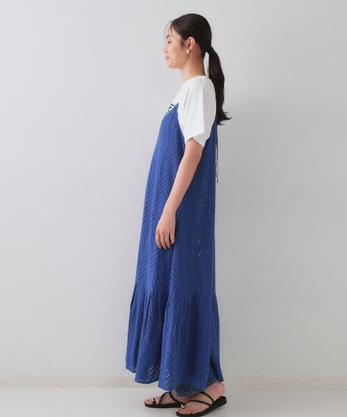 OPAQUE.CLIP / オペーク ドット クリップ ロング・マキシ丈ワンピース | インドコットンアイレット刺繍キャミワンピース【洗える】 | 詳細13