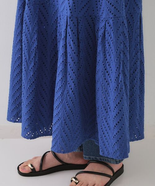 OPAQUE.CLIP / オペーク ドット クリップ ロング・マキシ丈ワンピース | インドコットンアイレット刺繍キャミワンピース【洗える】 | 詳細17