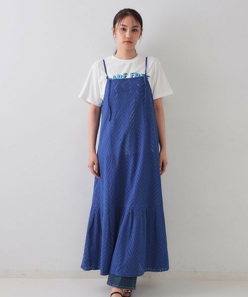 OPAQUE.CLIP / オペーク ドット クリップ ロング・マキシ丈ワンピース | インドコットンアイレット刺繍キャミワンピース【洗える】 | 詳細19