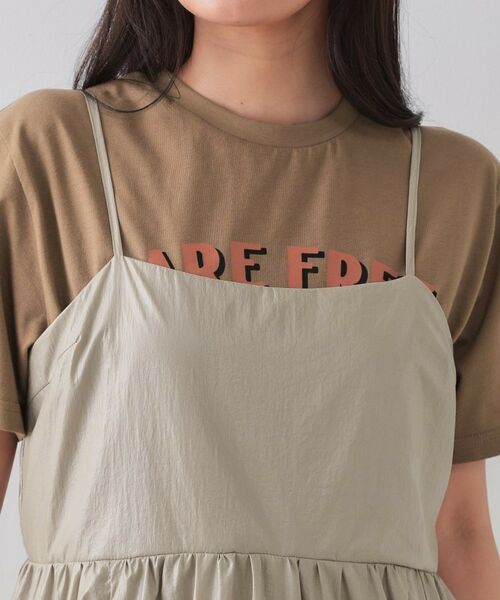 OPAQUE.CLIP / オペーク ドット クリップ ロング・マキシ丈ワンピース | デザインキャミワンピース【洗濯機洗い可】 | 詳細11