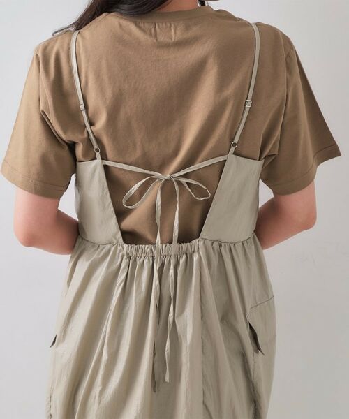 OPAQUE.CLIP / オペーク ドット クリップ ロング・マキシ丈ワンピース | デザインキャミワンピース【洗濯機洗い可】 | 詳細12